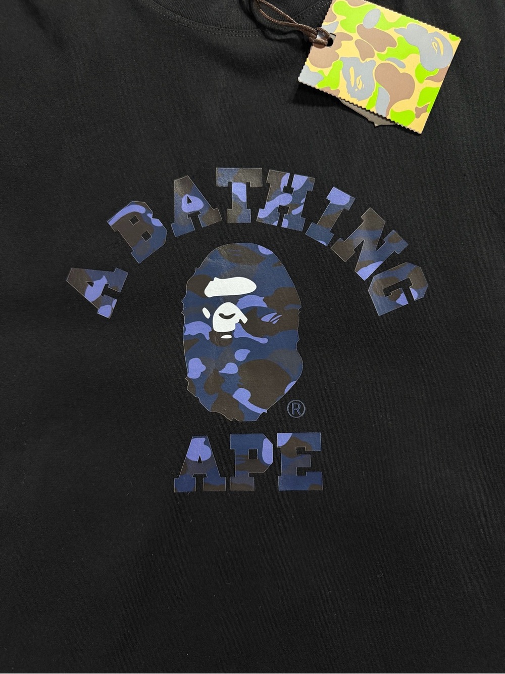 BAPE A Bathing Ape Check By Bathing Tee ‘White’ - Picture 6 of 9